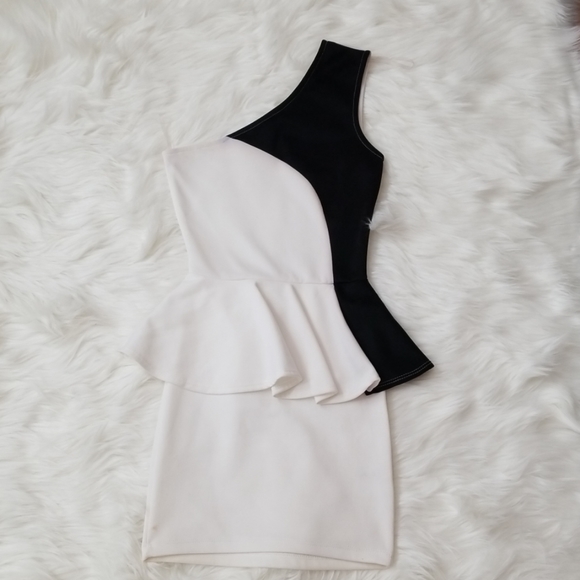 Charlotte Russe Dresses & Skirts - Charlotte Russe Peplum one shoulder dress!